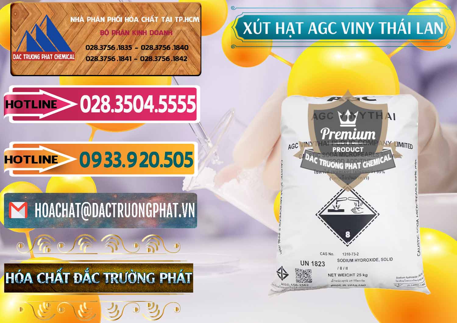 Công ty bán _ cung cấp Xút Hạt - NaOH Bột 99% AGC Viny Thái Lan - 0399 - Công ty chuyên cung cấp _ bán hóa chất tại TP.HCM - dactruongphat.vn