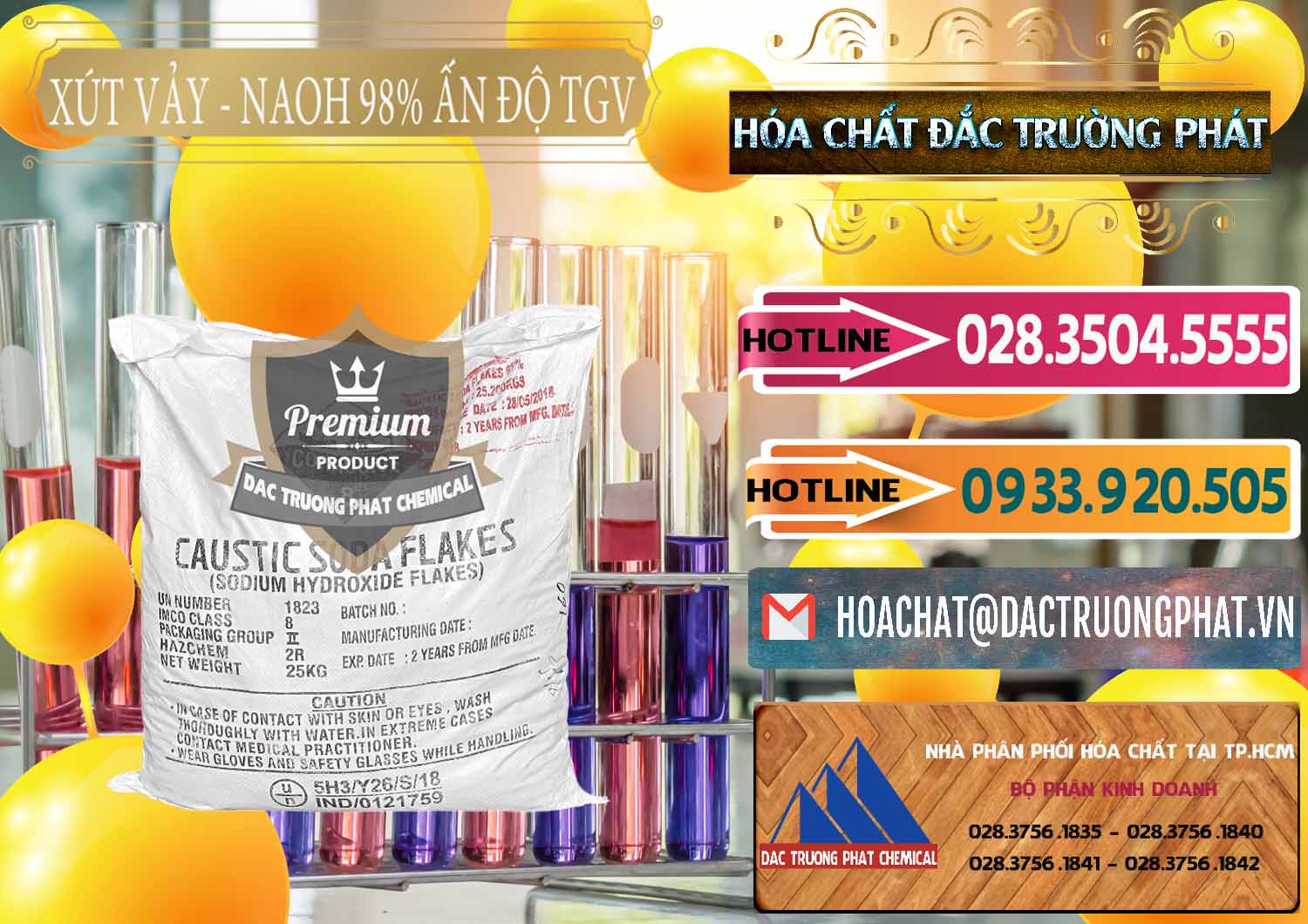 Cty cung cấp Œ bán hóa chất Natri Hidroxit Rắn Þ Caustic Soda Flakes 98% TGV Ấn Độ India Cty chuyên bán _ cung ứng Xút Vảy - NaOH Vảy 98% TGV Ấn Độ India - 0169 - Chuyên cung cấp & nhập khẩu hóa chất tại TP.HCM - dactruongphat.vn