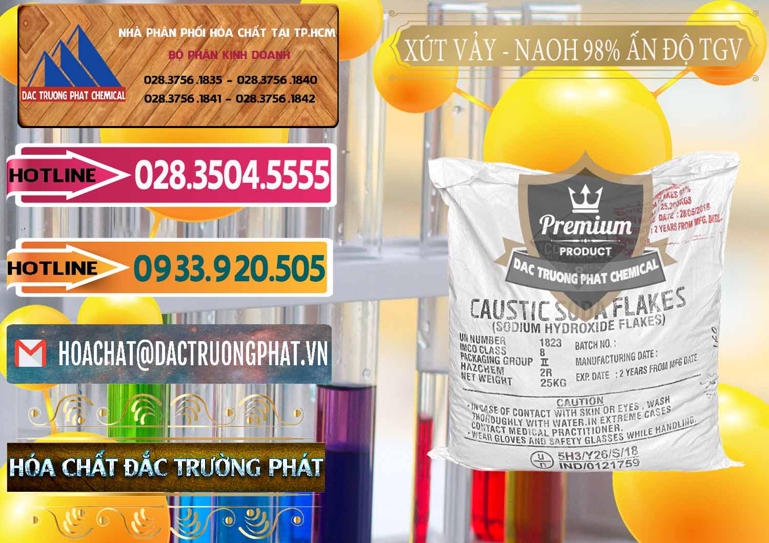 Nhà thương mại > bán Hidroxit Natri Flakes * NaOH Vảy 98% TGV Ấn Độ India Công ty nhập khẩu - bán Xút Vảy - NaOH Vảy 98% TGV Ấn Độ India - 0169 - Cty phân phối ( cung cấp ) hóa chất tại TP.HCM - dactruongphat.vn