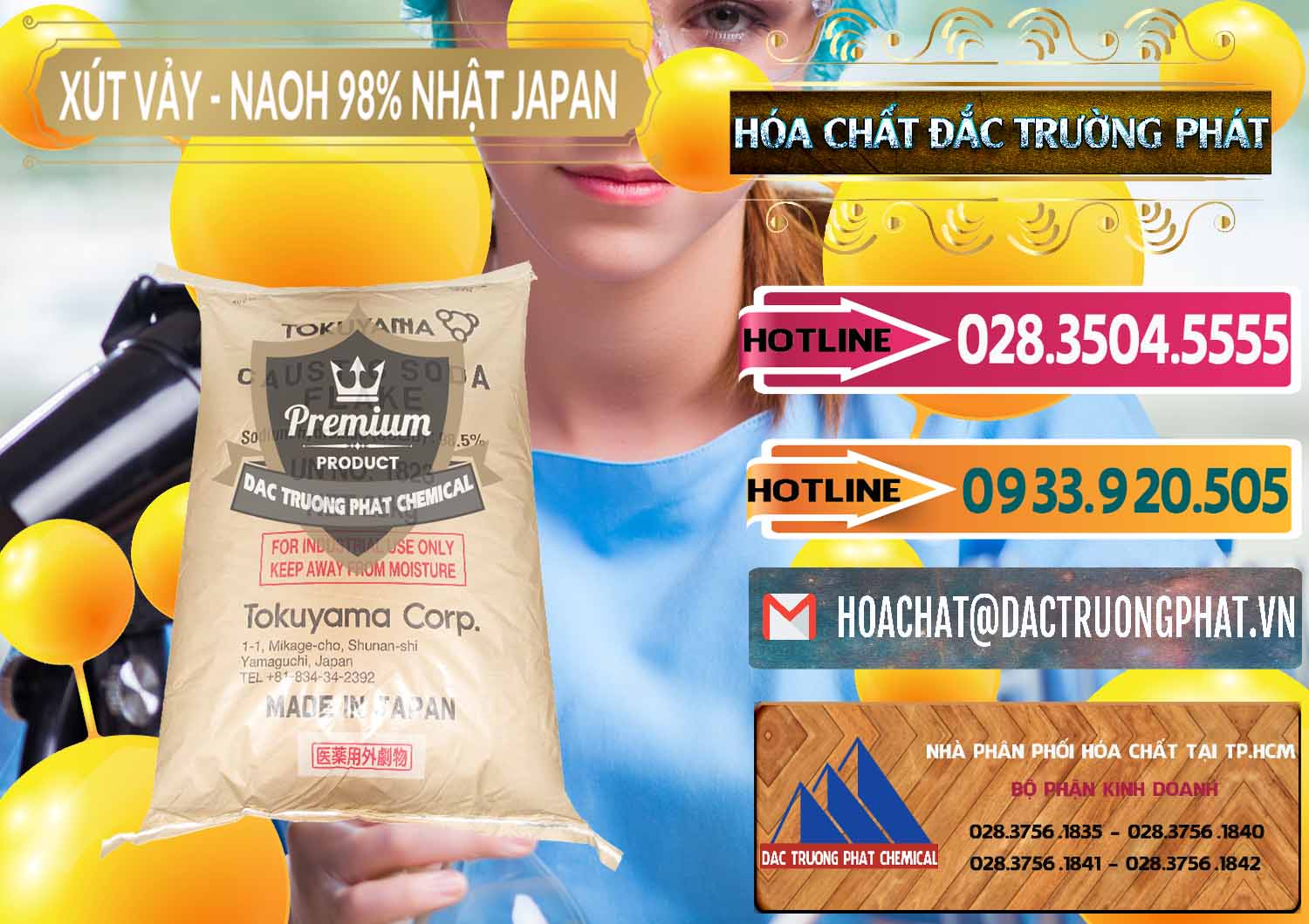 Nơi kinh doanh ( bán ) Xút Vảy - NaOH Vảy 98% Tokuyama Nhật Bản Japan - 0173 - Nhà phân phối ( kinh doanh ) hóa chất tại TP.HCM - dactruongphat.vn