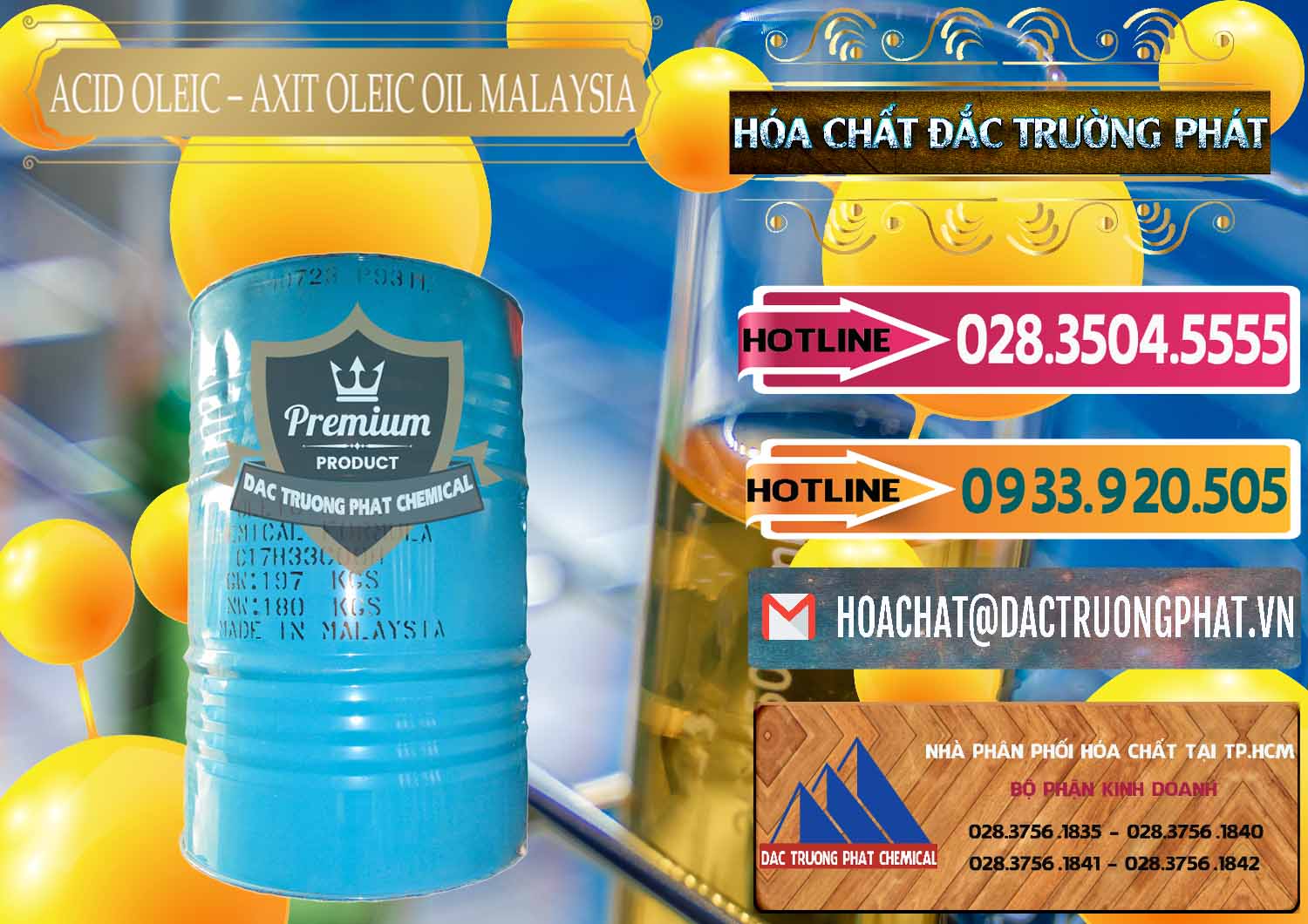 Nơi bán ( cung ứng ) Acid Oleic – Axit Oleic Oil Malaysia - 0013 - Nơi chuyên cung cấp _ kinh doanh hóa chất tại TP.HCM - dactruongphat.vn