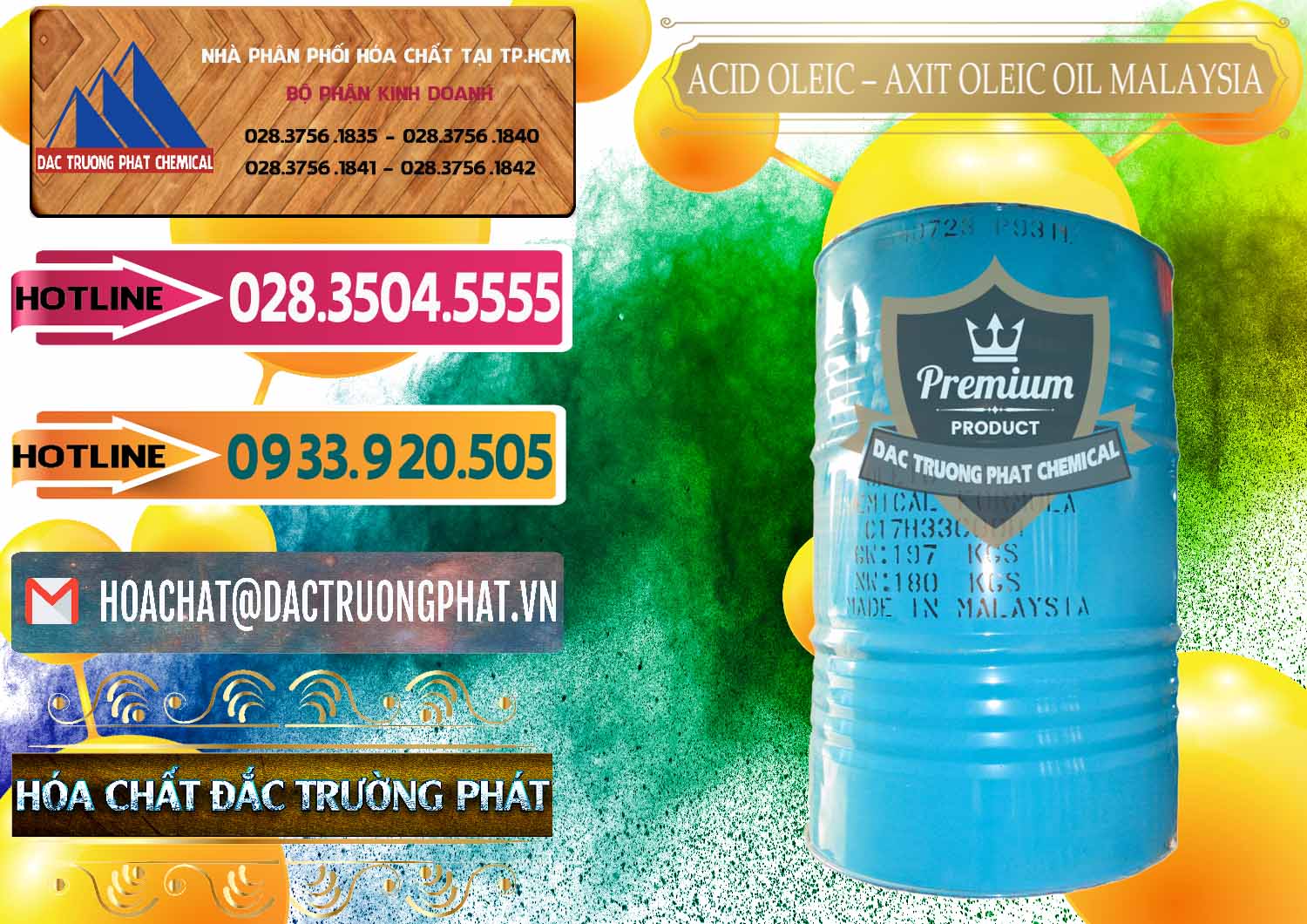 Nơi cung ứng & bán Acid Oleic – Axit Oleic Oil Malaysia - 0013 - Công ty phân phối _ cung cấp hóa chất tại TP.HCM - dactruongphat.vn