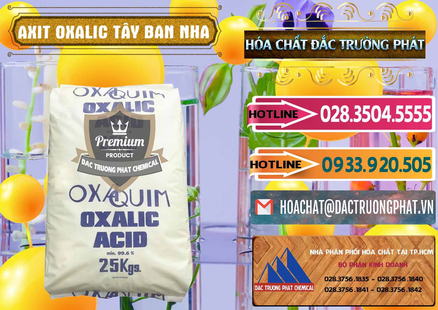Cung cấp ( bán ) Acid Oxalic – Axit Oxalic 99.6% Tây Ban Nha Spain - 0269 - Nơi cung cấp ( kinh doanh ) hóa chất tại TP.HCM - dactruongphat.vn