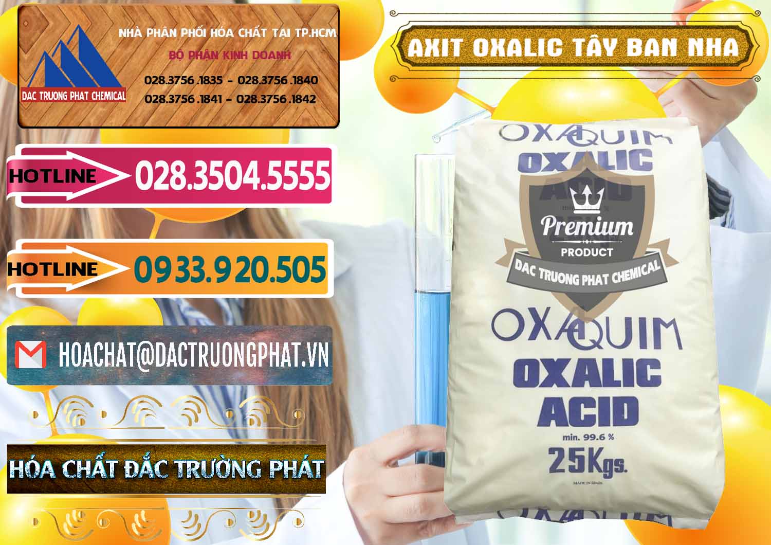 Công ty cung ứng - bán Acid Oxalic – Axit Oxalic 99.6% Tây Ban Nha Spain - 0269 - Cung cấp và phân phối hóa chất tại TP.HCM - dactruongphat.vn