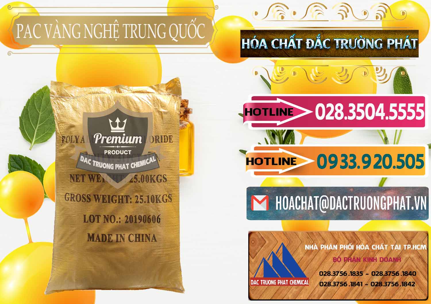 Đơn vị chuyên nhập khẩu và bán PAC - Polyaluminium Chloride Vàng Nghệ Trung Quốc China - 0110 - Cty cung cấp _ nhập khẩu hóa chất tại TP.HCM - dactruongphat.vn