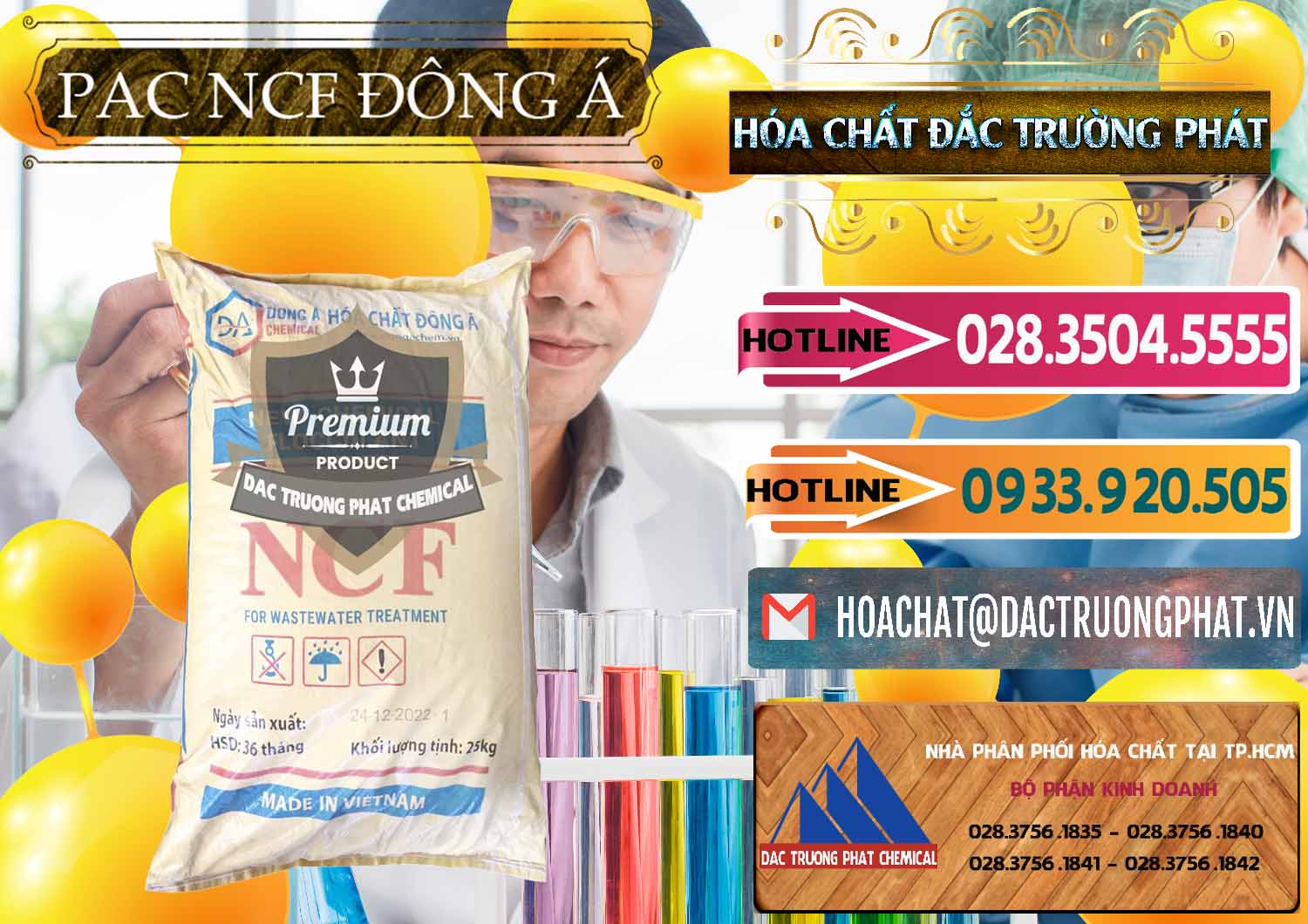 Cty chuyên phân phối - cung ứng PAC - Polyaluminium Chloride Đông Á Việt Nam - 0408 - Chuyên phân phối ( bán ) hóa chất tại TP.HCM - dactruongphat.vn