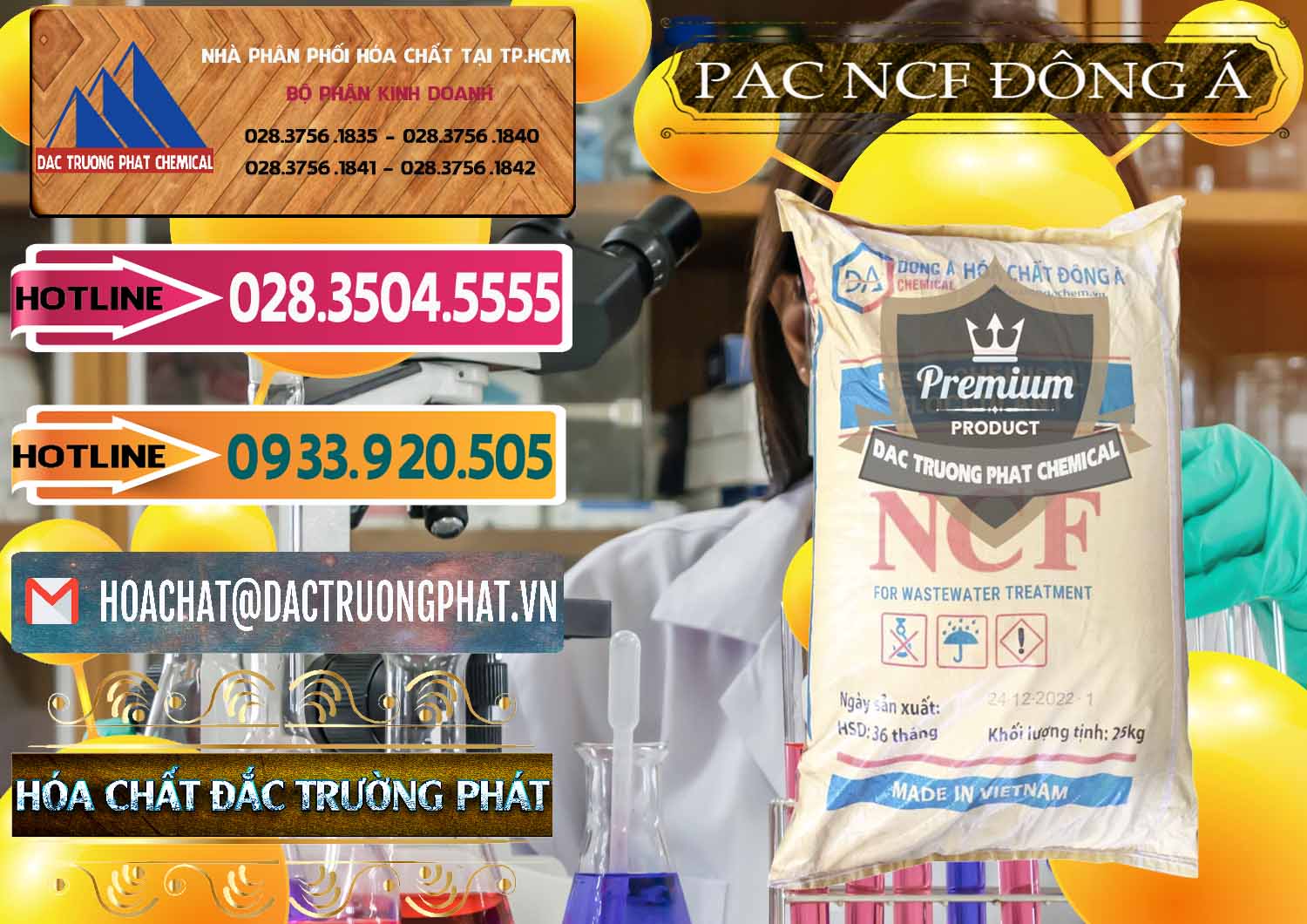 Cty chuyên bán & cung cấp PAC - Polyaluminium Chloride Đông Á Việt Nam - 0408 - Công ty phân phối ( bán ) hóa chất tại TP.HCM - dactruongphat.vn