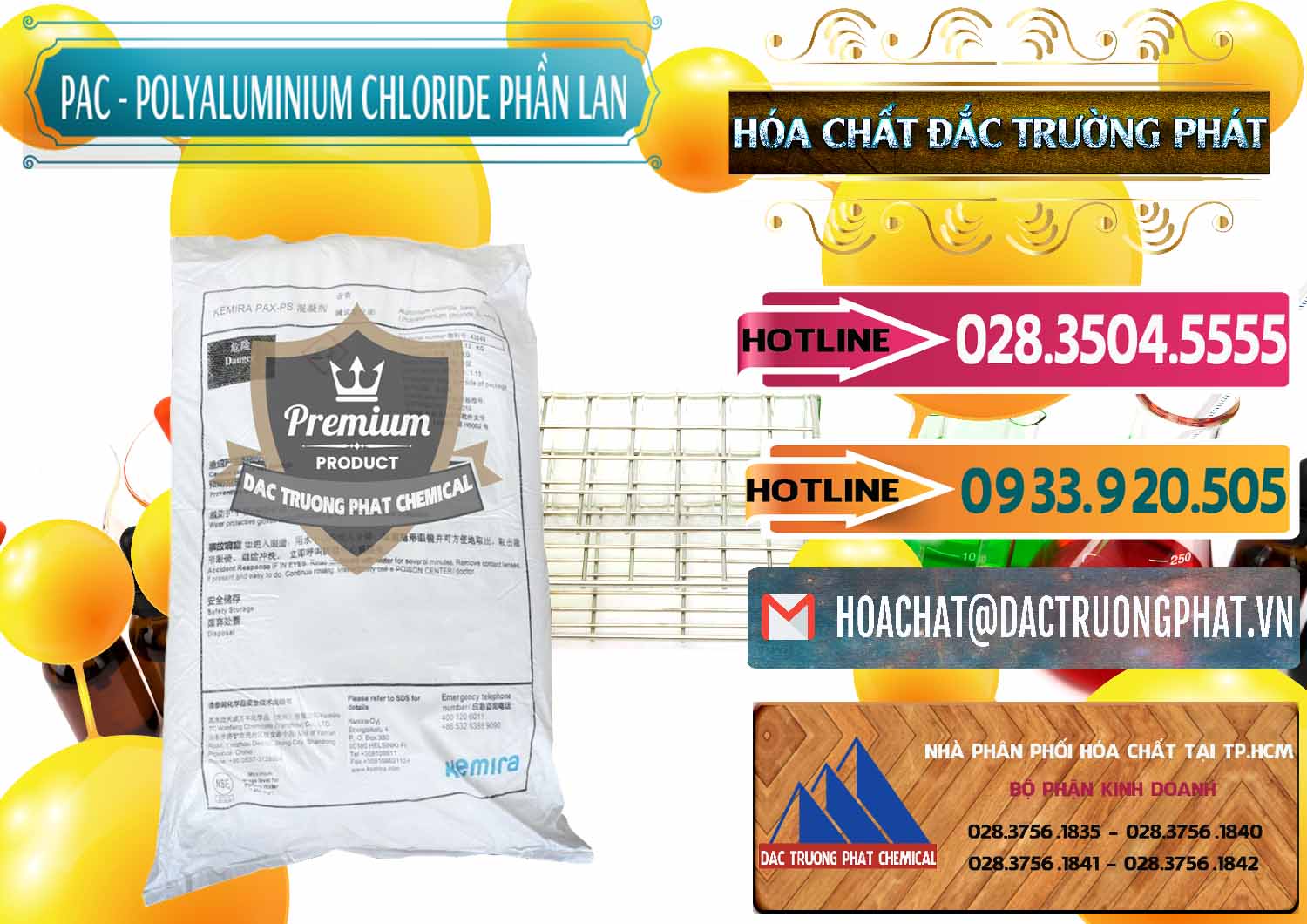 Đơn vị phân phối và bán PAC - Polyaluminium Chloride Phần Lan Finland - 0383 - Chuyên cung ứng - phân phối hóa chất tại TP.HCM - dactruongphat.vn
