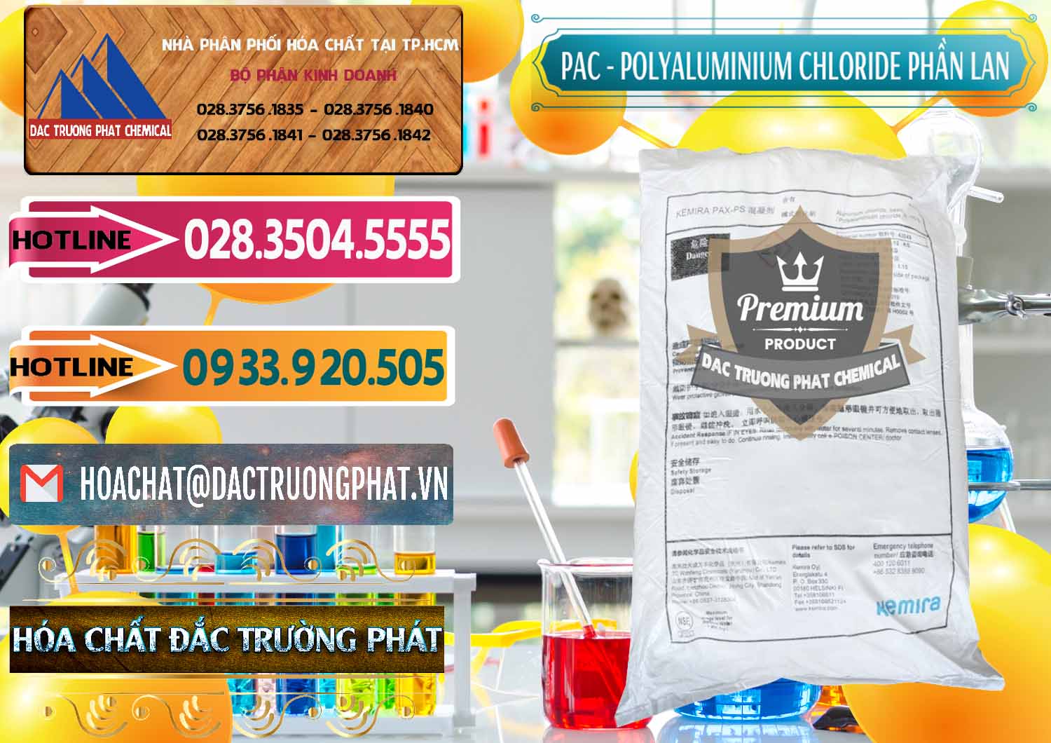 Cty bán _ phân phối PAC - Polyaluminium Chloride Phần Lan Finland - 0383 - Cty phân phối ( cung cấp ) hóa chất tại TP.HCM - dactruongphat.vn