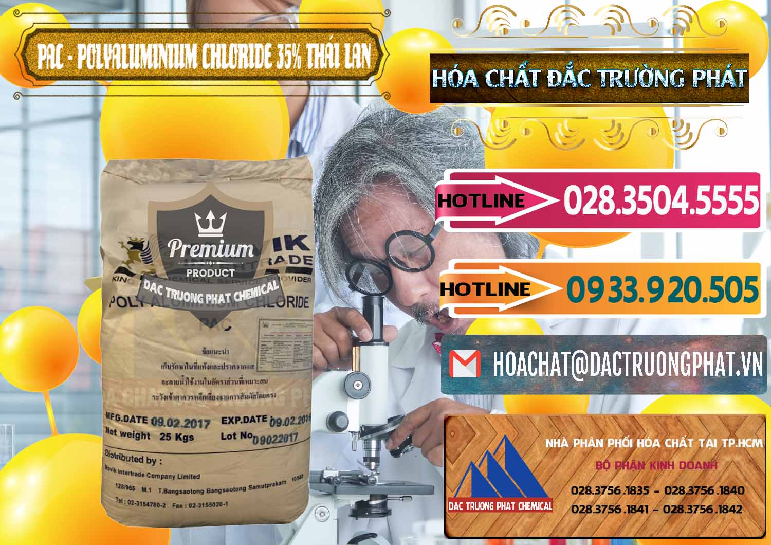 Đơn vị chuyên bán ( cung ứng ) PAC - Polyaluminium Chloride 35% Thái Lan Thailand - 0470 - Nơi phân phối ( cung cấp ) hóa chất tại TP.HCM - dactruongphat.vn