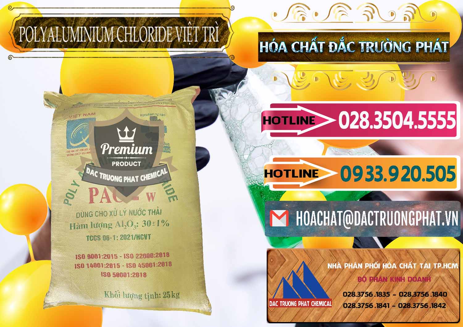 Chuyên kinh doanh & bán PAC - Polyaluminium Chloride Việt Trì Việt Nam - 0487 - Công ty kinh doanh - phân phối hóa chất tại TP.HCM - dactruongphat.vn