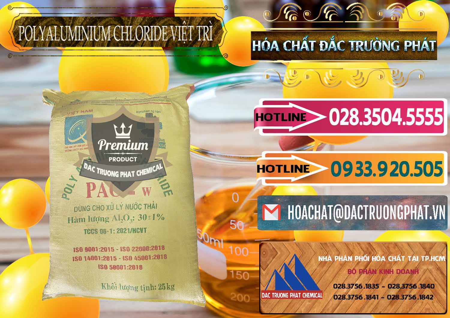 Chuyên kinh doanh _ cung cấp PAC - Polyaluminium Chloride Việt Trì Việt Nam - 0487 - Chuyên cung cấp & phân phối hóa chất tại TP.HCM - dactruongphat.vn
