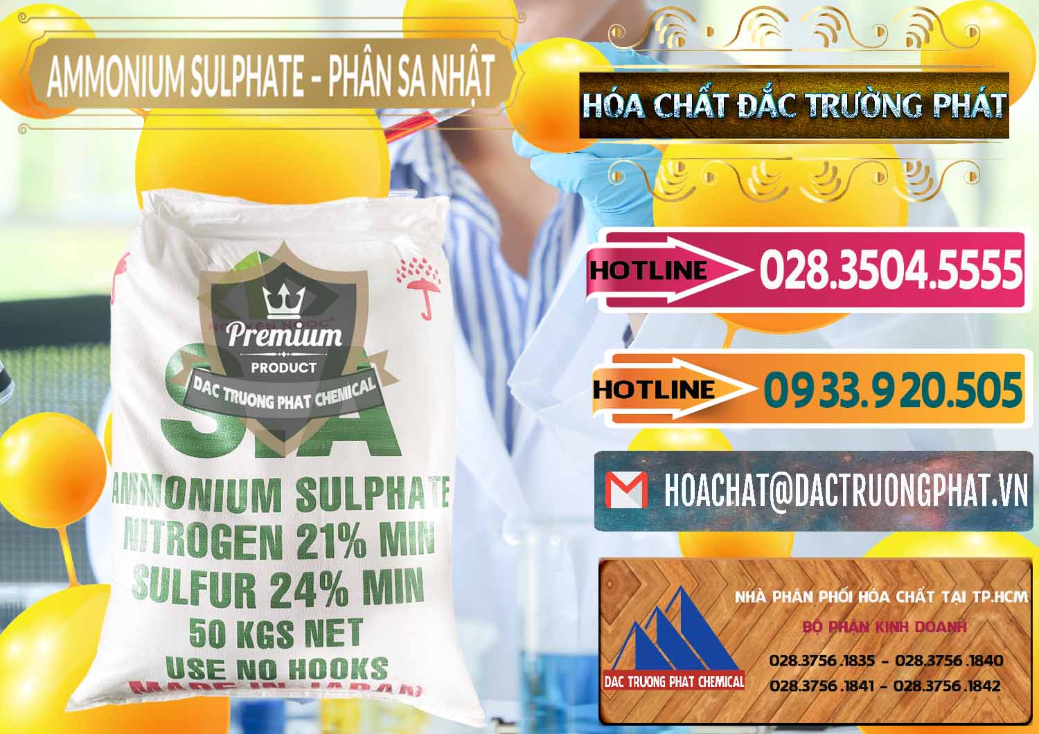 Công ty chuyên nhập khẩu và bán Ammonium Sulphate – Phân Sa Nhật Japan - 0023 - Công ty chuyên nhập khẩu & cung cấp hóa chất tại TP.HCM - dactruongphat.vn