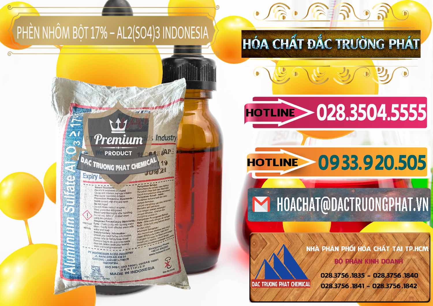 Công ty chuyên cung ứng - bán Phèn Nhôm Bột - Al2(SO4)3 17% bao 25kg Indonesia - 0114 - Công ty chuyên phân phối - nhập khẩu hóa chất tại TP.HCM - dactruongphat.vn