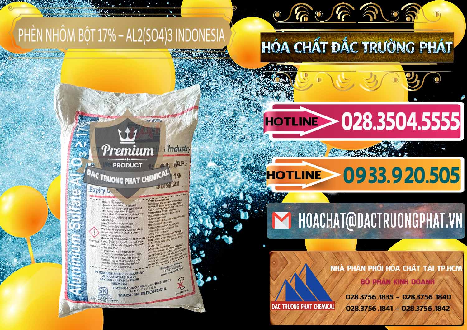 Bán & phân phối Phèn Nhôm Bột - Al2(SO4)3 17% bao 25kg Indonesia - 0114 - Nơi phân phối - kinh doanh hóa chất tại TP.HCM - dactruongphat.vn