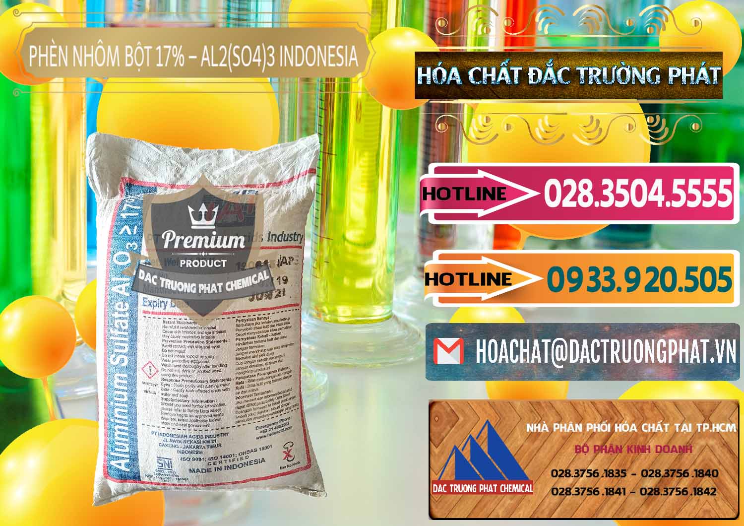 Nơi chuyên phân phối _ bán Phèn Nhôm Bột - Al2(SO4)3 17% bao 25kg Indonesia - 0114 - Bán và cung cấp hóa chất tại TP.HCM - dactruongphat.vn