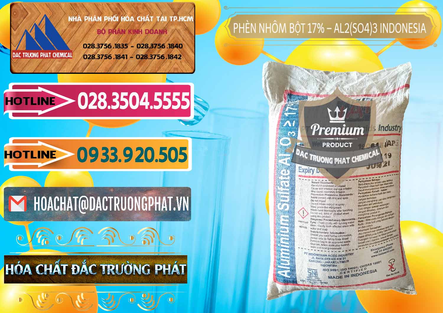 Công ty chuyên bán - cung cấp Phèn Nhôm Bột - Al2(SO4)3 17% bao 25kg Indonesia - 0114 - Nơi bán và cung cấp hóa chất tại TP.HCM - dactruongphat.vn