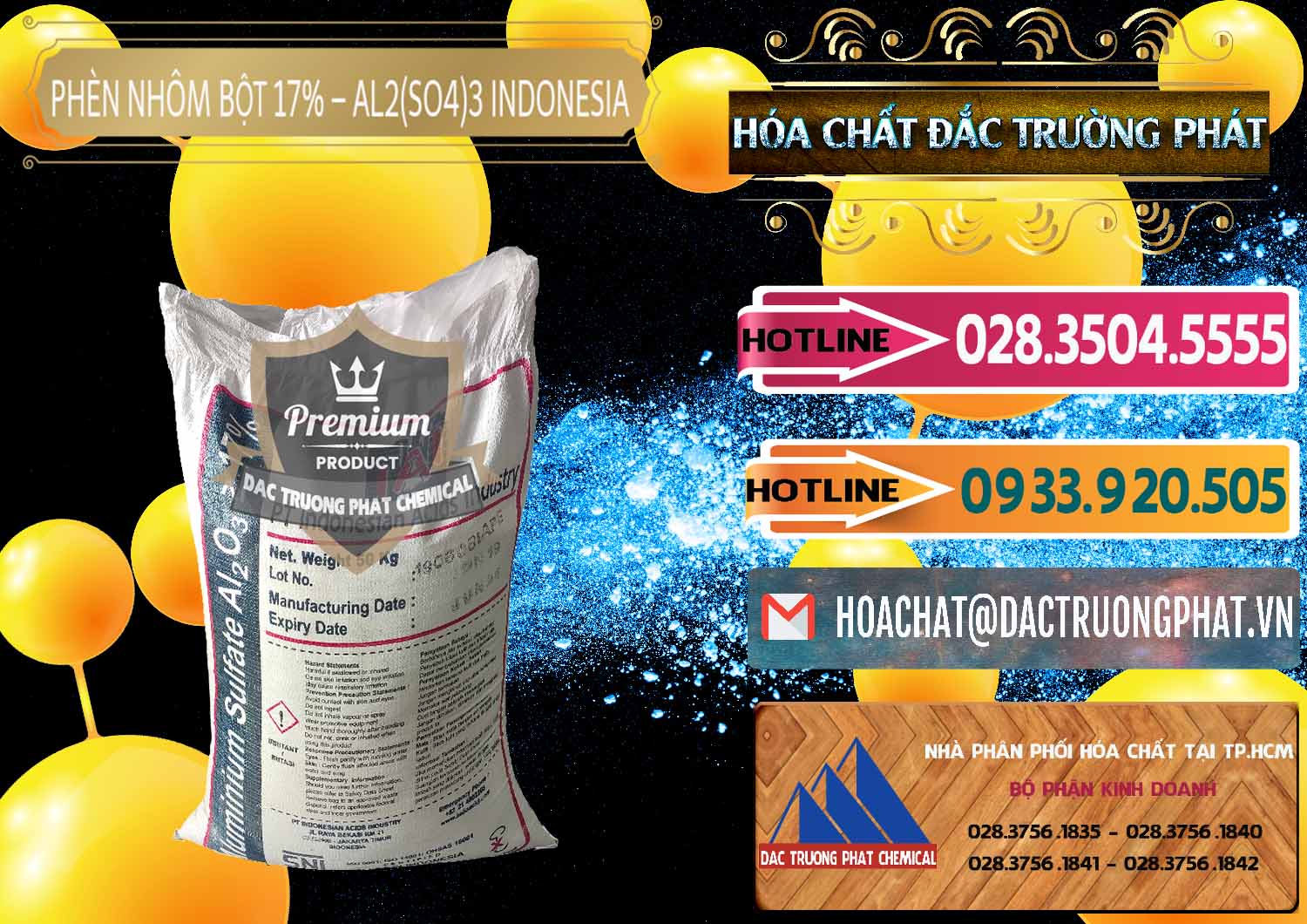 Chuyên bán và cung cấp Phèn Nhôm Bột - Al2(SO4)3 17% bao 50kg Indonesia - 0112 - Cung cấp - phân phối hóa chất tại TP.HCM - dactruongphat.vn