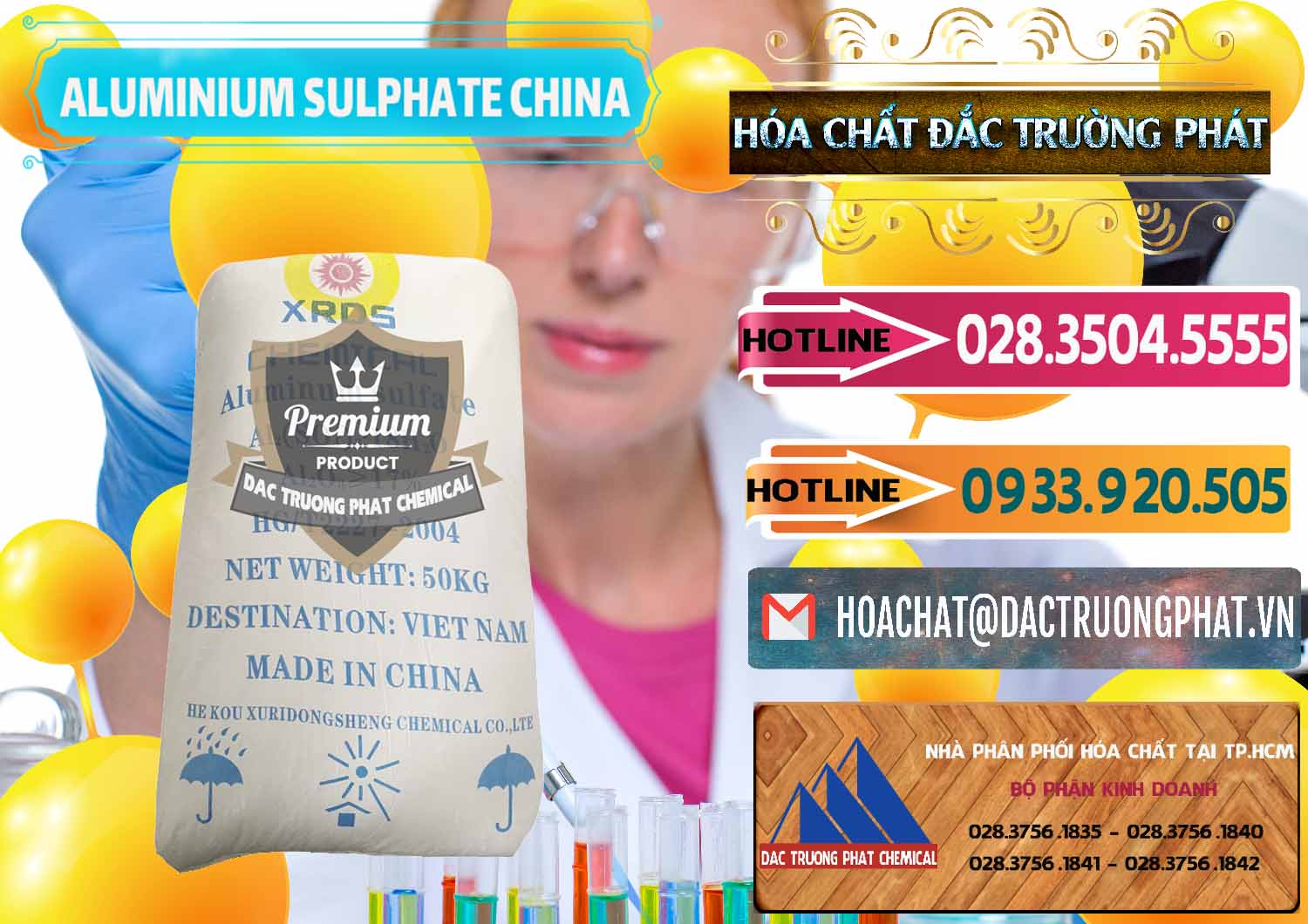 Cty bán ( cung cấp ) Phèn Nhôm - Al2(SO4)3 17% Trung Quốc China - 0464 - Chuyên phân phối & nhập khẩu hóa chất tại TP.HCM - dactruongphat.vn