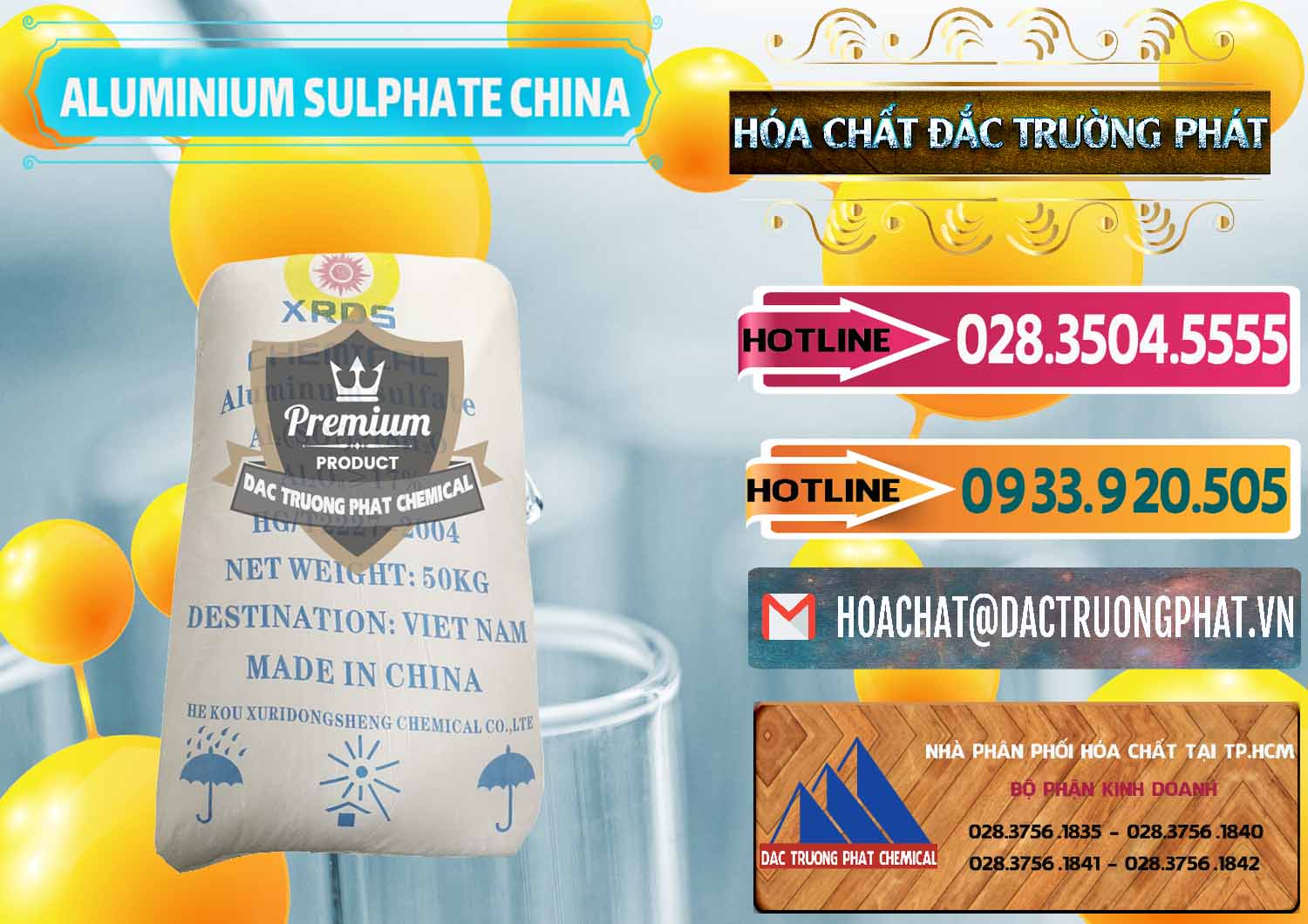 Công ty nhập khẩu _ bán Phèn Nhôm - Al2(SO4)3 17% Trung Quốc China - 0464 - Cty chuyên phân phối & bán hóa chất tại TP.HCM - dactruongphat.vn