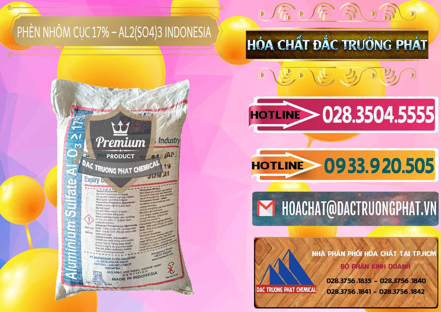 Đơn vị cung ứng _ bán Phèn Nhôm Cục - Al2(SO4)3 17% bao 25kg Indonesia - 0115 - Cty kinh doanh _ cung cấp hóa chất tại TP.HCM - dactruongphat.vn
