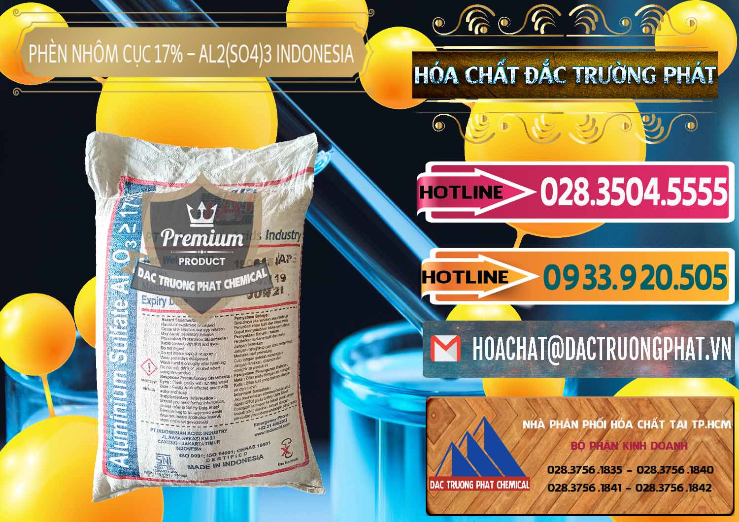 Cty chuyên kinh doanh - bán Phèn Nhôm Cục - Al2(SO4)3 17% bao 25kg Indonesia - 0115 - Nhà nhập khẩu - cung cấp hóa chất tại TP.HCM - dactruongphat.vn