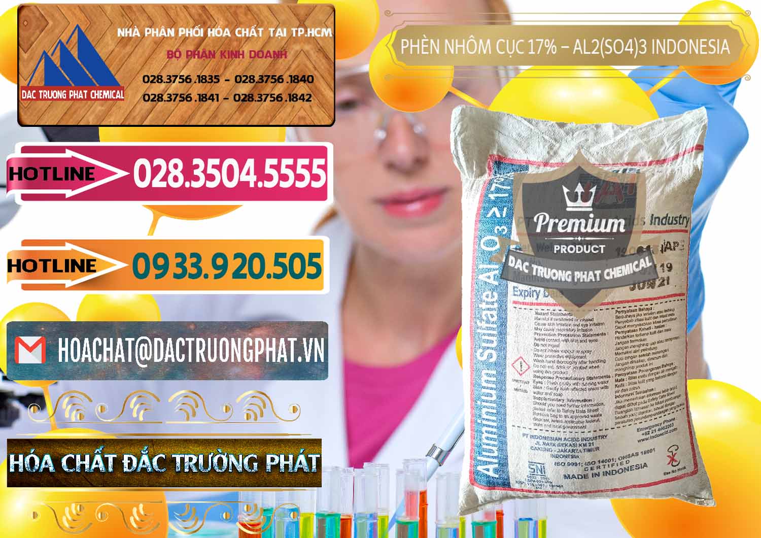 Chuyên kinh doanh ( bán ) Phèn Nhôm Cục - Al2(SO4)3 17% bao 25kg Indonesia - 0115 - Cung cấp và nhập khẩu hóa chất tại TP.HCM - dactruongphat.vn
