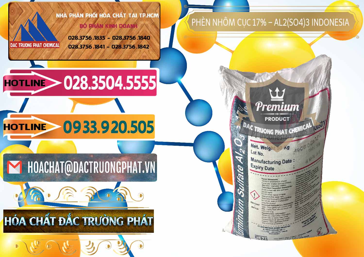 Đơn vị chuyên cung ứng - bán Phèn Nhôm Cục - Al2(SO4)3 17% bao 50kg Indonesia - 0113 - Công ty cung cấp & kinh doanh hóa chất tại TP.HCM - dactruongphat.vn