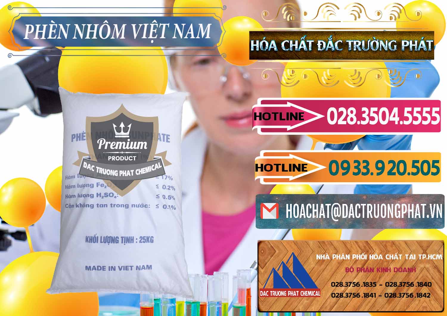 Cung cấp - phân phối Phèn Nhôm - Al2(SO4)3 17% Việt Nam - 0465 - Cty bán _ cung ứng hóa chất tại TP.HCM - dactruongphat.vn