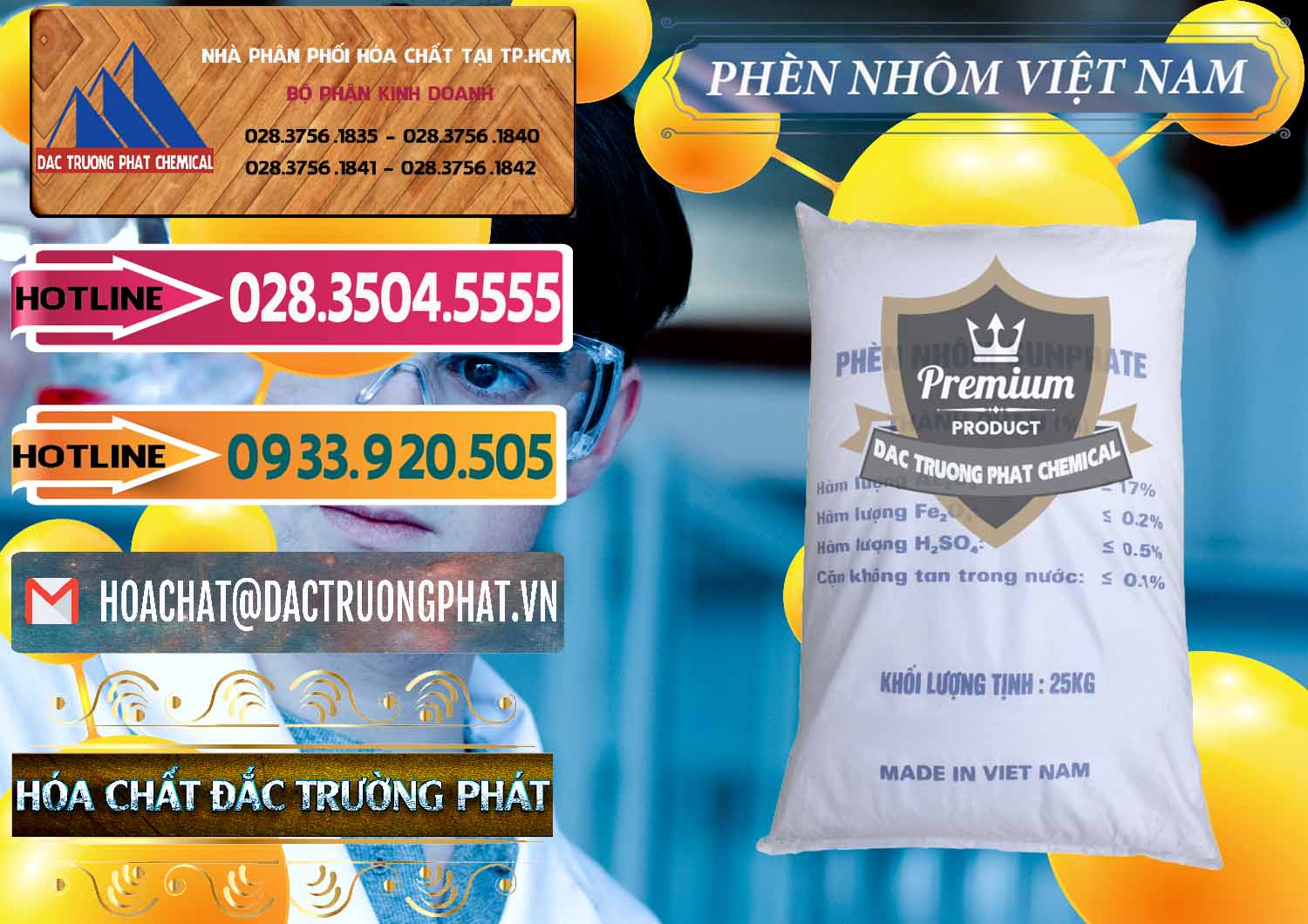 Kinh doanh _ phân phối Phèn Nhôm - Al2(SO4)3 17% Việt Nam - 0465 - Đơn vị kinh doanh - phân phối hóa chất tại TP.HCM - dactruongphat.vn