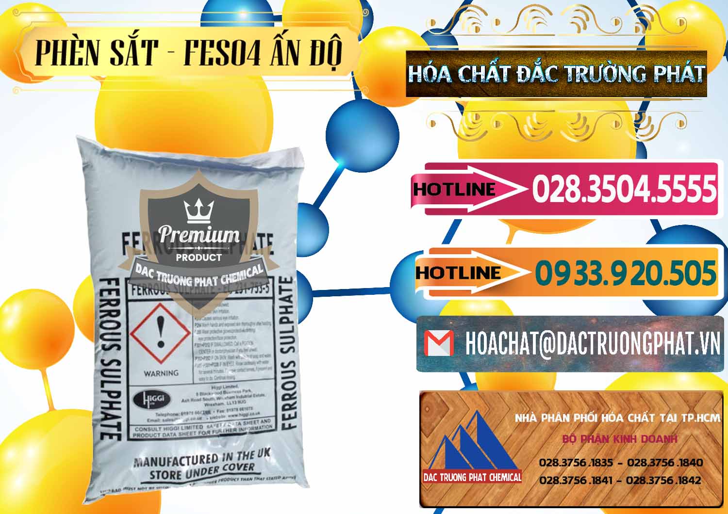 Chuyên phân phối ( bán ) Phèn Sắt - FeSO4.7H2O Ấn Độ India - 0354 - Công ty phân phối _ cung cấp hóa chất tại TP.HCM - dactruongphat.vn