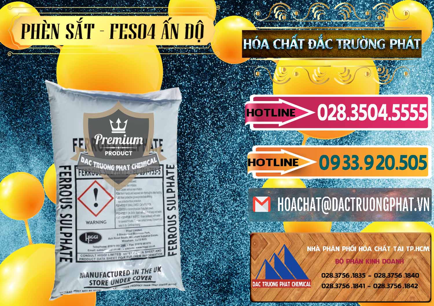 Bán & phân phối Phèn Sắt - FeSO4.7H2O Ấn Độ India - 0354 - Công ty chuyên cung cấp - bán hóa chất tại TP.HCM - dactruongphat.vn
