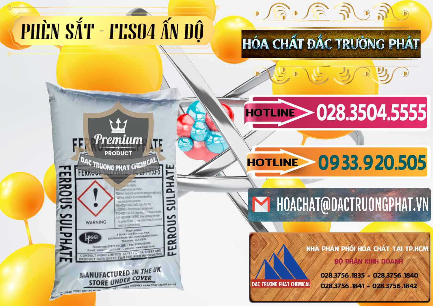 Cty chuyên phân phối & bán Phèn Sắt - FeSO4.7H2O Ấn Độ India - 0354 - Cung cấp - bán hóa chất tại TP.HCM - dactruongphat.vn