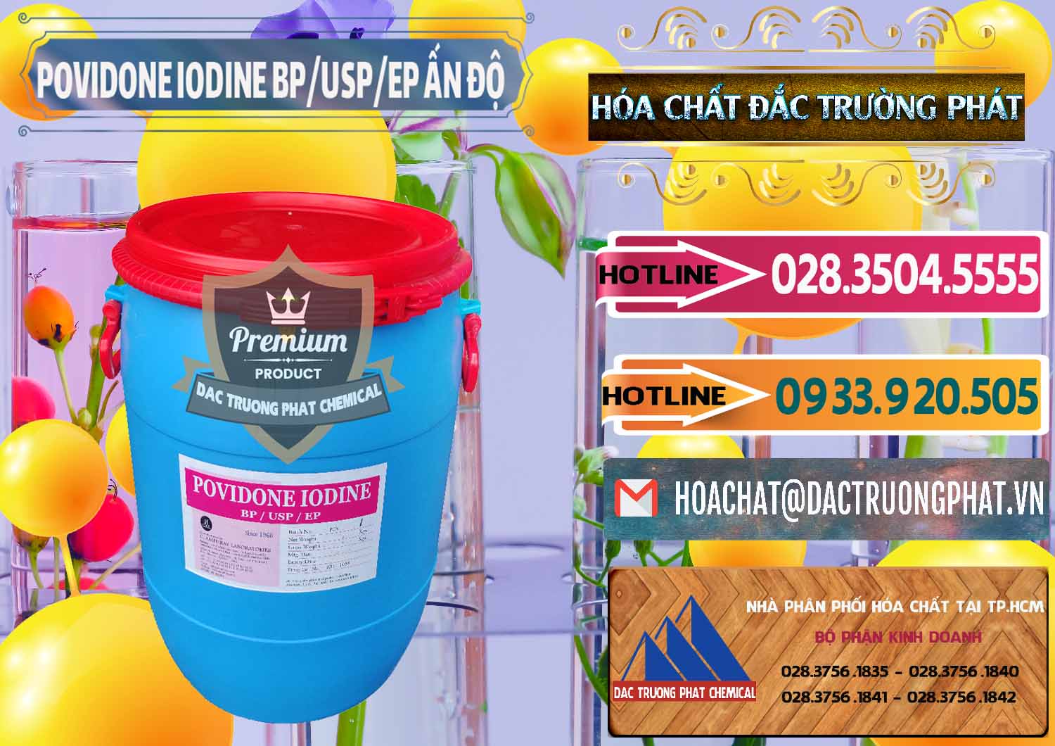 Đơn vị cung ứng _ bán Povidone Iodine BP USP EP Ấn Độ India - 0318 - Đơn vị bán _ cung cấp hóa chất tại TP.HCM - dactruongphat.vn
