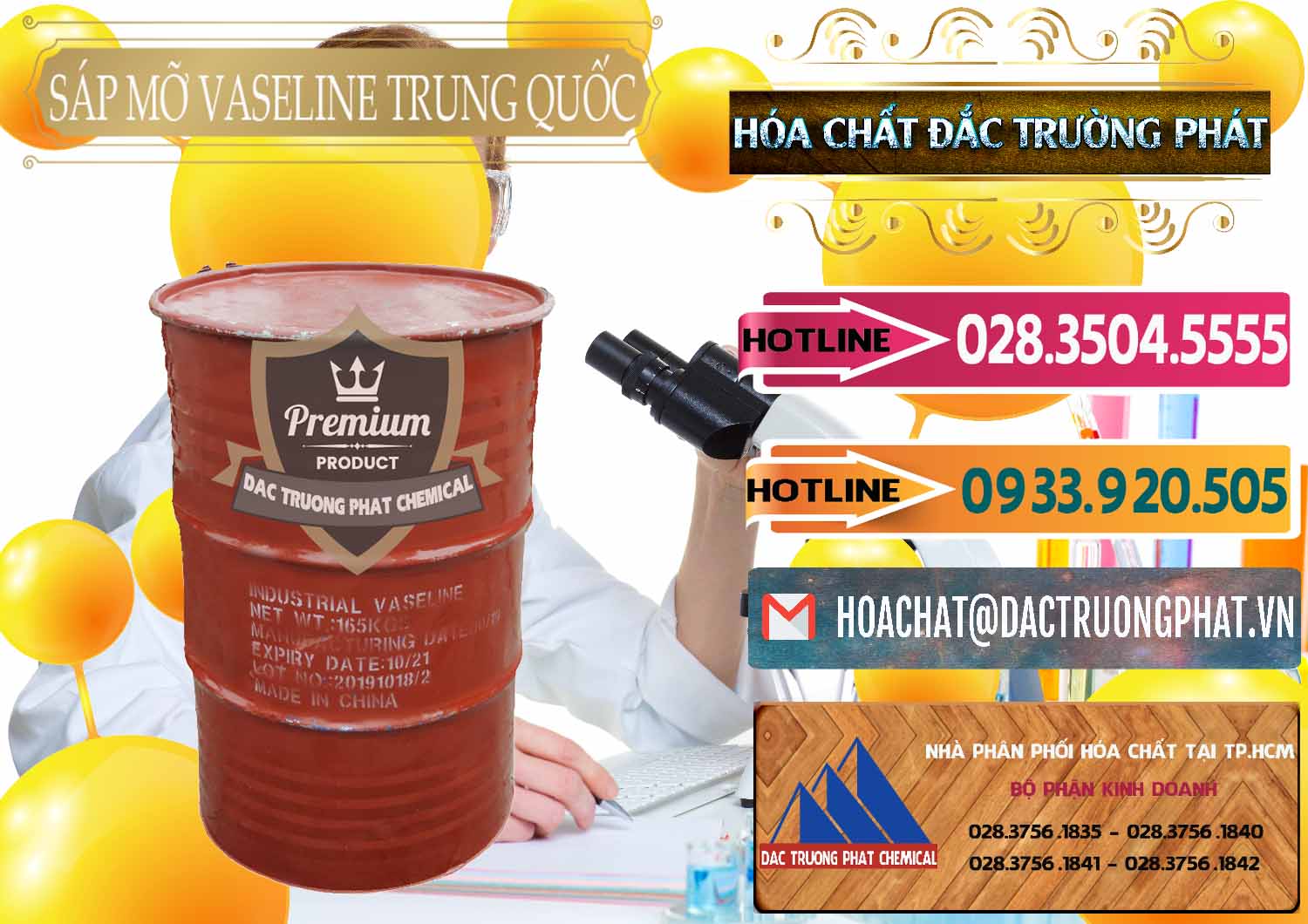 Đơn vị bán - cung cấp Sáp Mỡ Vaseline Trung Quốc China - 0122 - Công ty nhập khẩu _ phân phối hóa chất tại TP.HCM - dactruongphat.vn