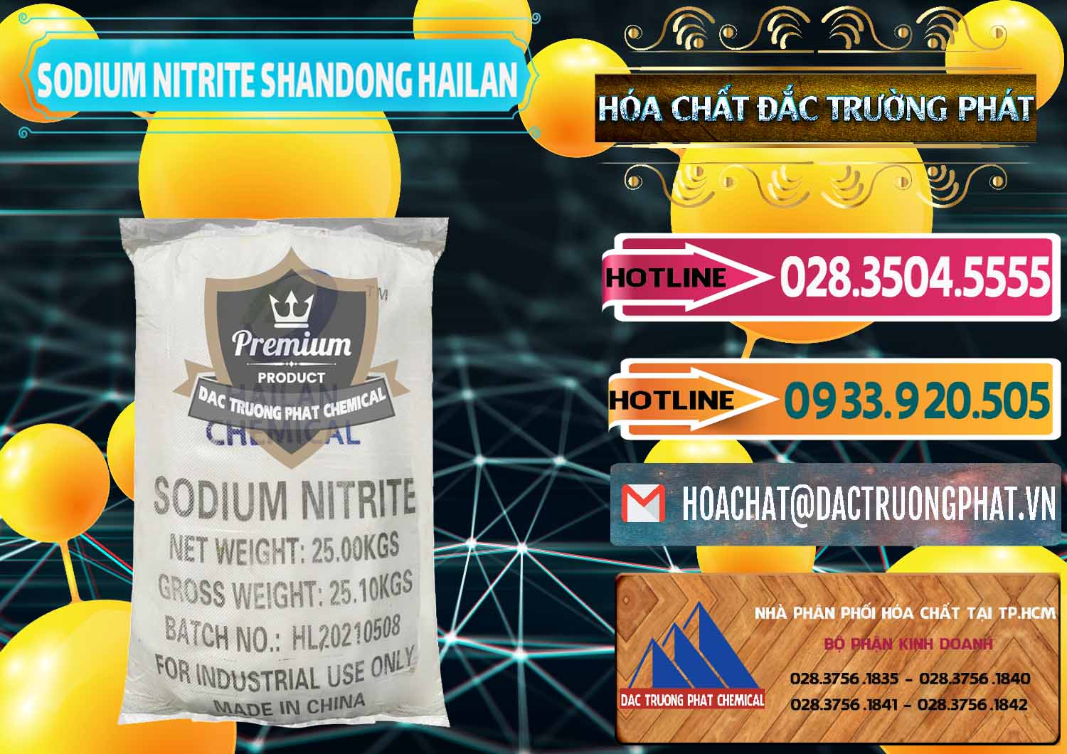Nơi chuyên cung cấp và bán Sodium Nitrite - NANO2 99.3% Shandong Hailan Trung Quốc China - 0284 - Cty chuyên kinh doanh _ phân phối hóa chất tại TP.HCM - dactruongphat.vn