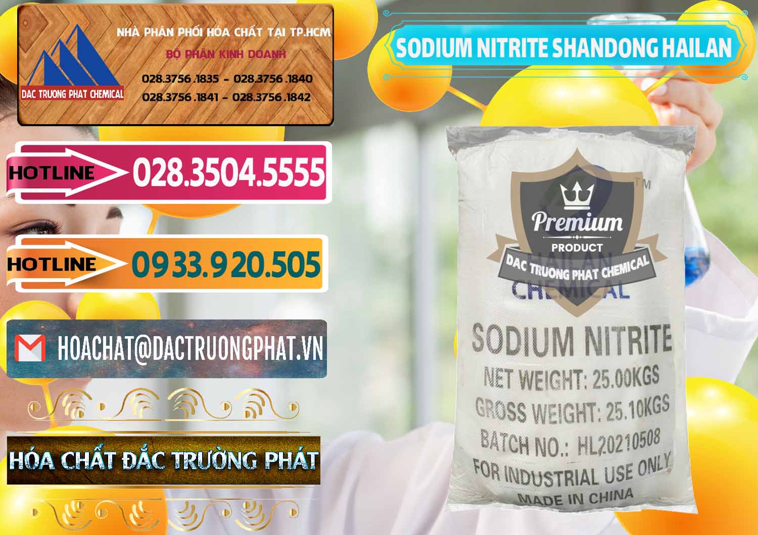 Đơn vị chuyên cung cấp - bán Sodium Nitrite - NANO2 99.3% Shandong Hailan Trung Quốc China - 0284 - Đơn vị chuyên cung cấp _ bán hóa chất tại TP.HCM - dactruongphat.vn