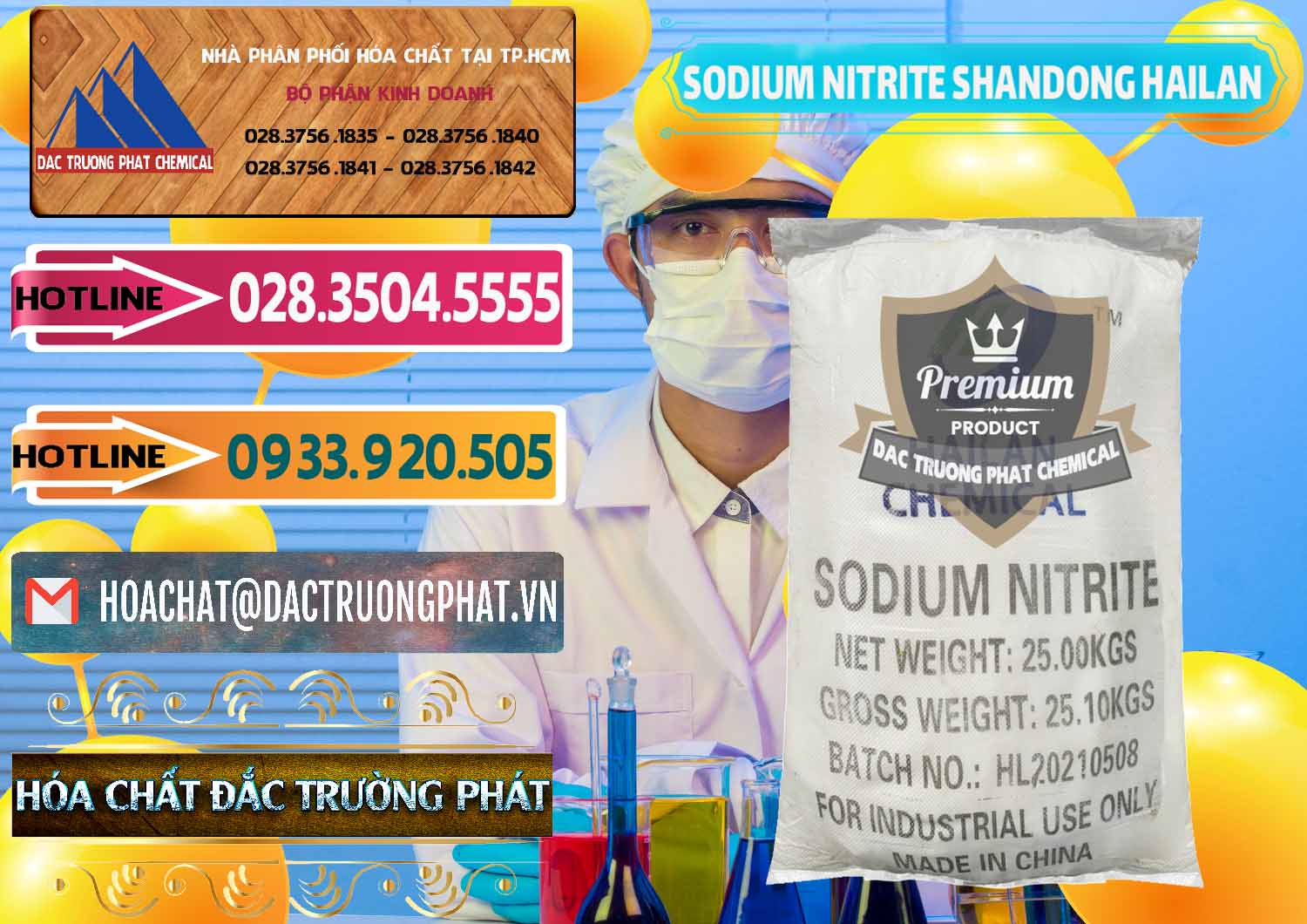 Nhà phân phối và bán Sodium Nitrite - NANO2 99.3% Shandong Hailan Trung Quốc China - 0284 - Nơi chuyên bán ( cung cấp ) hóa chất tại TP.HCM - dactruongphat.vn