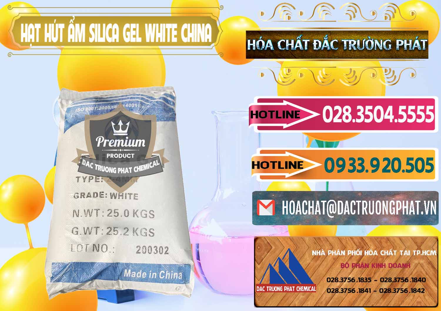 Đơn vị chuyên kinh doanh & bán Hạt Hút Ẩm Silica Gel White Trung Quốc China - 0297 - Đơn vị nhập khẩu ( cung cấp ) hóa chất tại TP.HCM - dactruongphat.vn