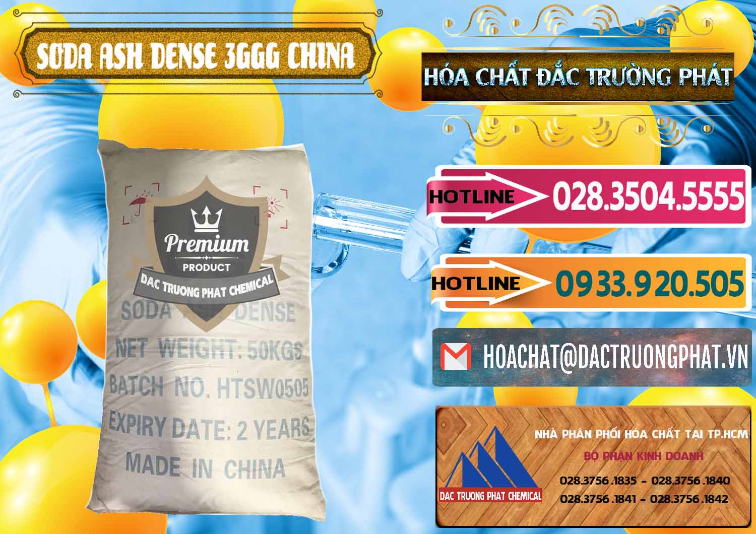 Đơn vị phân phối và bán Soda Ash Dense - NA2CO3 3GGG Trung Quốc China - 0335 - Chuyên phân phối - nhập khẩu hóa chất tại TP.HCM - dactruongphat.vn