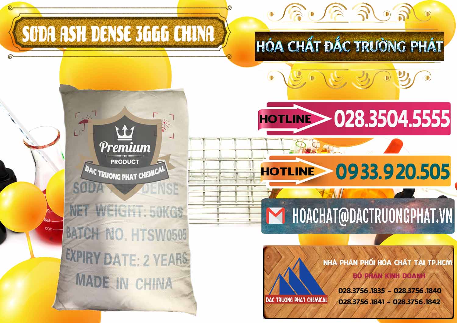 Cty nhập khẩu - bán Soda Ash Dense - NA2CO3 3GGG Trung Quốc China - 0335 - Cty chuyên cung cấp & bán hóa chất tại TP.HCM - dactruongphat.vn