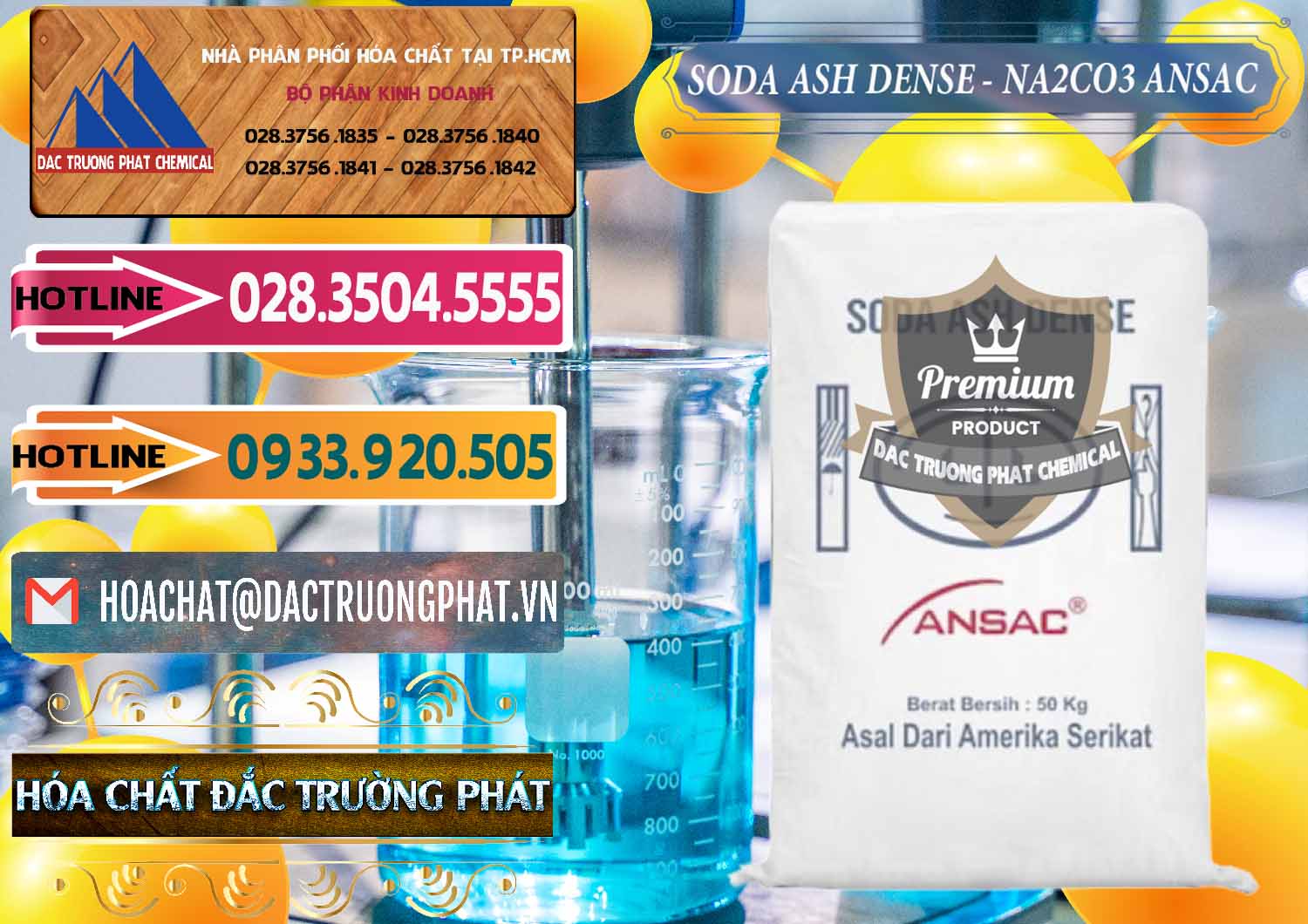 Cty cung cấp và bán Soda Ash Dense - NA2CO3 Ansac Mỹ USA - 0412 - Nhà nhập khẩu & cung cấp hóa chất tại TP.HCM - dactruongphat.vn