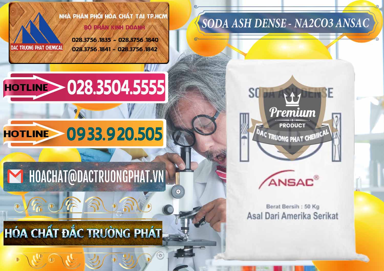 Công ty bán & cung cấp Soda Ash Dense - NA2CO3 Ansac Mỹ USA - 0412 - Nơi chuyên bán _ phân phối hóa chất tại TP.HCM - dactruongphat.vn