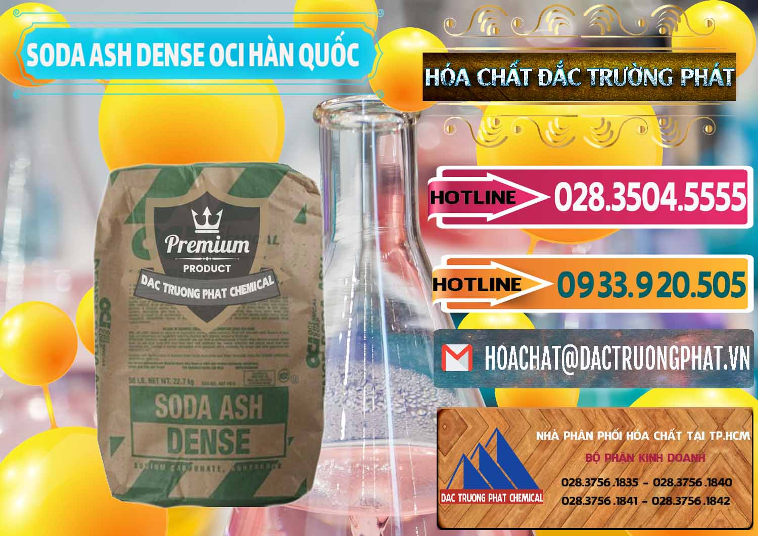 Cty nhập khẩu - bán Soda Ash Dense - NA2CO3 OCI Hàn Quốc Korea - 0338 - Công ty chuyên bán và cung cấp hóa chất tại TP.HCM - dactruongphat.vn