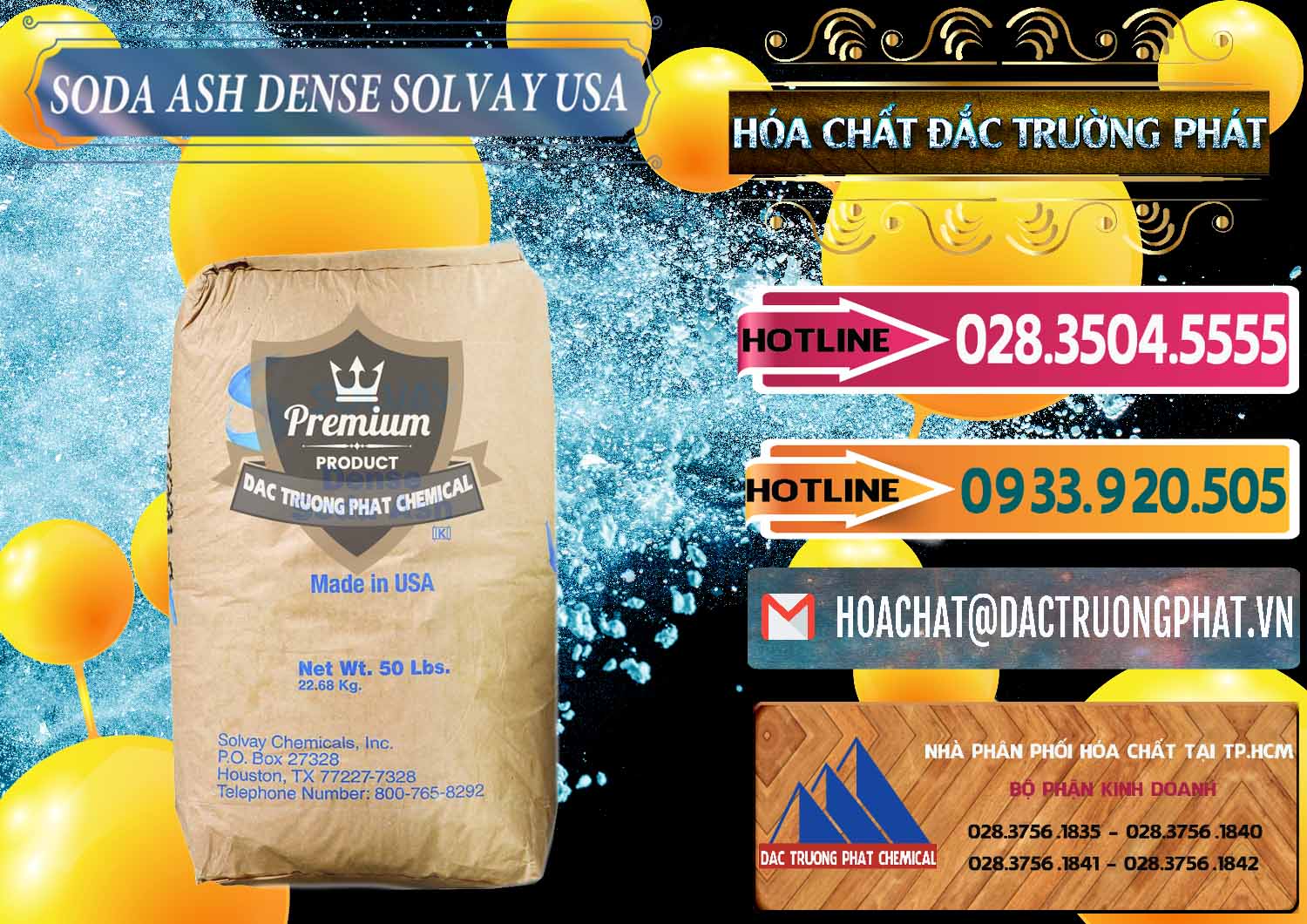 Cty phân phối ( bán ) Soda Ash Dense - NA2CO3 Solvay Mỹ USA - 0337 - Nơi cung cấp và kinh doanh hóa chất tại TP.HCM - dactruongphat.vn