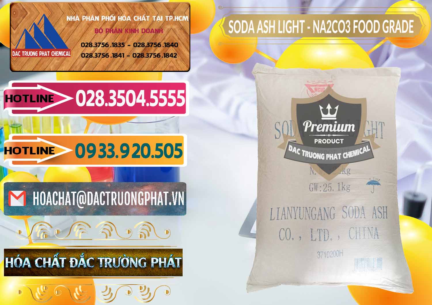 Chuyên bán _ phân phối Soda Ash Light – NA2CO3 Food Grade Trung Quốc China - 0127 - Đơn vị kinh doanh - cung cấp hóa chất tại TP.HCM - dactruongphat.vn