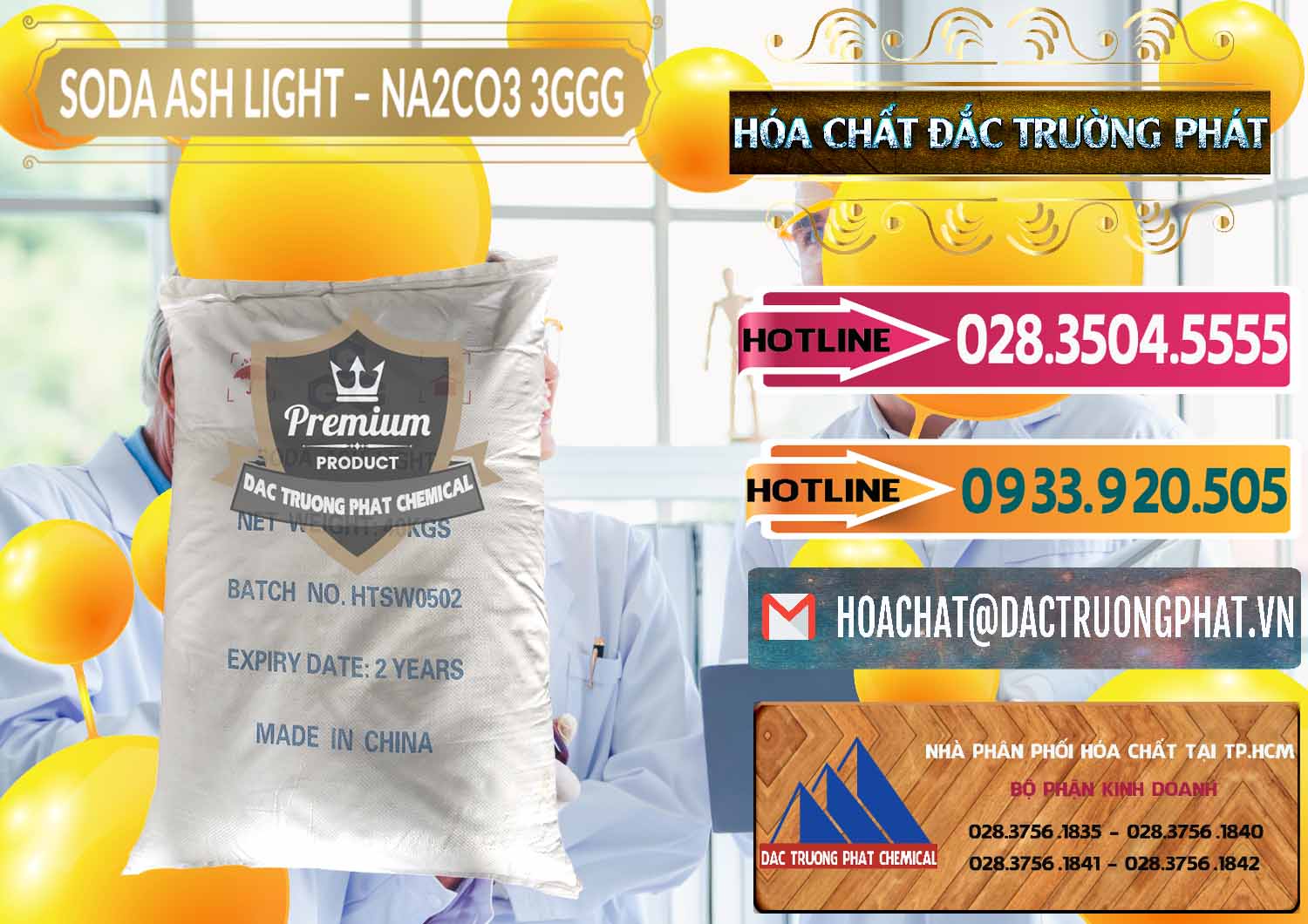 Bán ( cung ứng ) Soda Ash Light - NA2CO3 3GGG Trung Quốc China - 0124 - Công ty nhập khẩu & cung cấp hóa chất tại TP.HCM - dactruongphat.vn