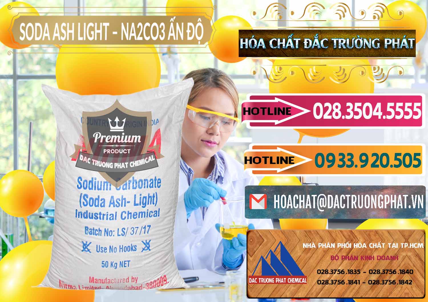 Cty chuyên bán _ cung ứng Soda Ash Light - NA2CO3 Nirma Ấn Độ India - 0125 - Nơi nhập khẩu _ phân phối hóa chất tại TP.HCM - dactruongphat.vn