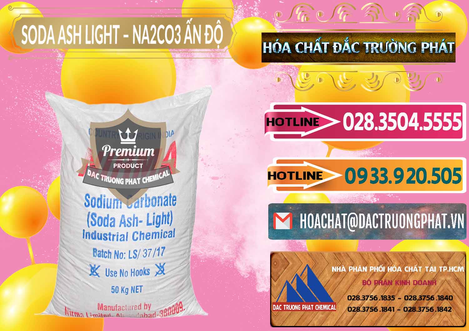 Đơn vị bán ( phân phối ) Soda Ash Light - NA2CO3 Nirma Ấn Độ India - 0125 - Nhập khẩu _ phân phối hóa chất tại TP.HCM - dactruongphat.vn