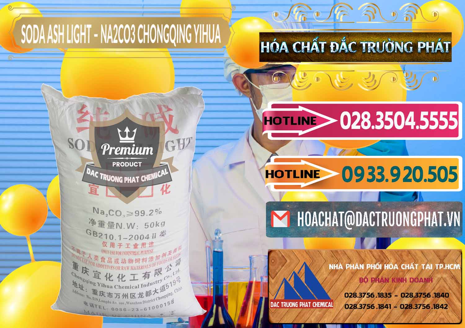 Cty cung cấp và bán Soda Ash Light - NA2CO3 Chongqing Yihua Trung Quốc China - 0129 - Nơi phân phối - cung cấp hóa chất tại TP.HCM - dactruongphat.vn